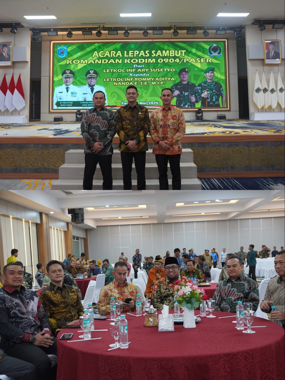 Ketua DPRD Hadiri Pisah Sambut Dandim 0904 Paser
