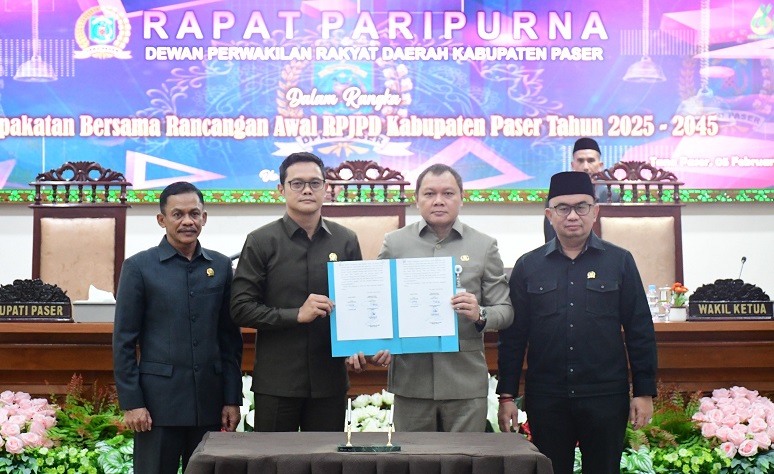 DPRD & Pemkab Paser Sepakati Rancangan Awal RPJPD 2025-2045