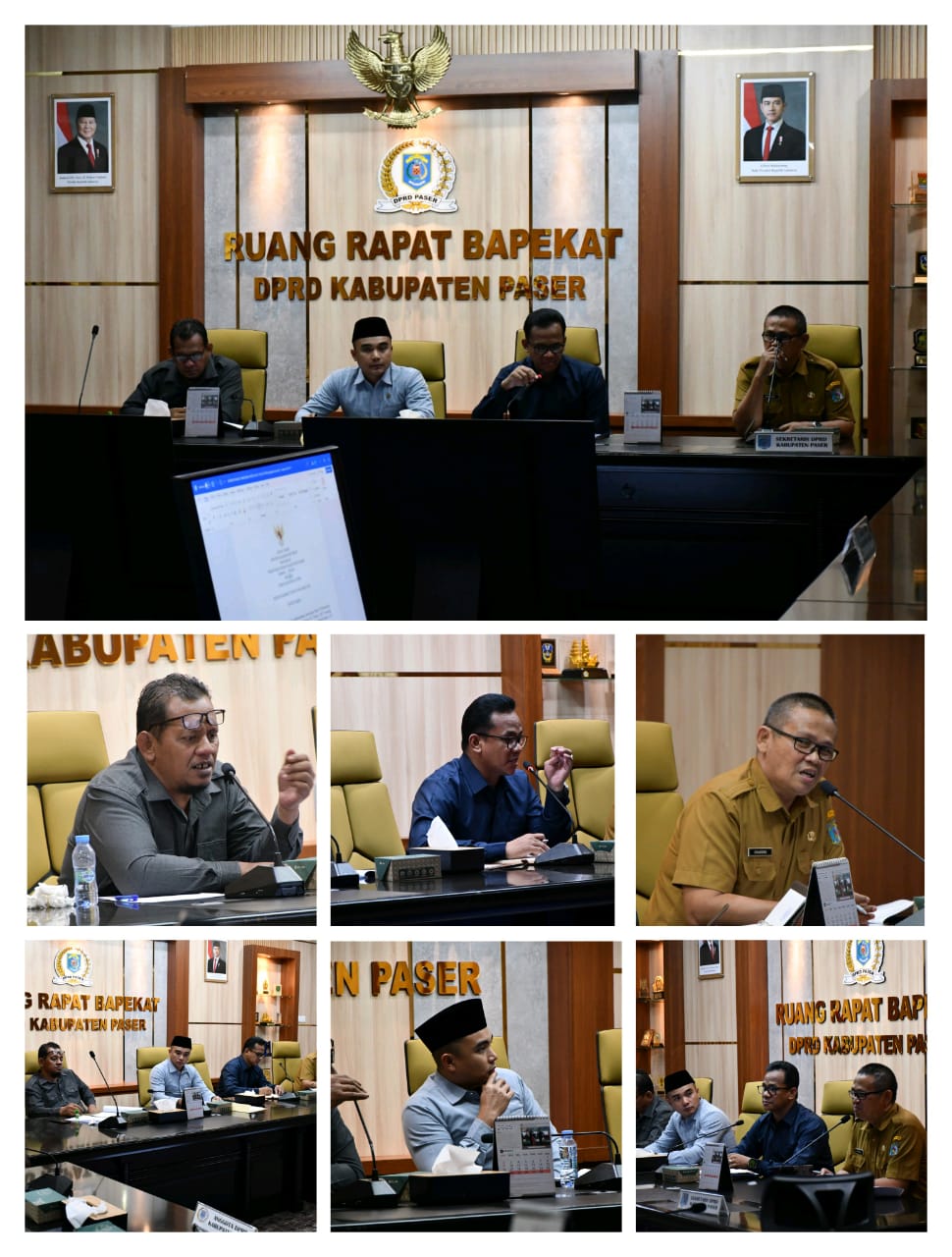 PANSUS I DPRD PASER PERTEGAS RAPERDA PILKADES BERSAMA OPD TERKAIT
